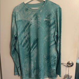 Magellan Outdoors Aqua Reversible Fishing Shirt XL